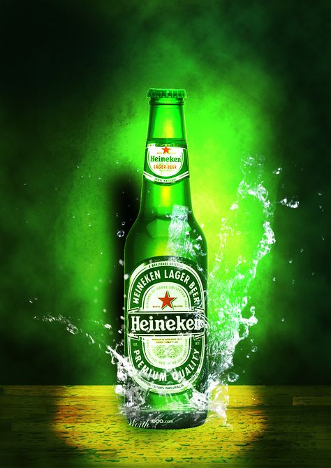 Heineken Wallpaper, Heineken Poster, Heineken Beer Bottle, Heineken Logo, Beer Background, Beer Images, Beer Bottle Design, Beer Types, Beer Ads