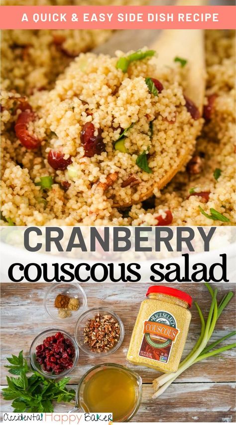 Cranberry Orange Couscous Salad, Couscous With Cranberries, Couscous Dressing Recipes, Autumn Pearl Couscous Salad, Cranberry Couscous Salad, Cous Cous Salad Dressing Recipes, Warm Couscous Salad, Salads With Couscous, Cuscus Recipes Couscous