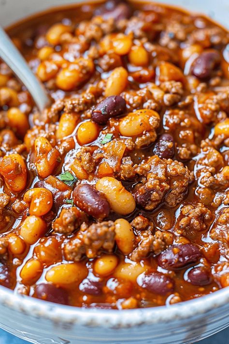 Cowboy Baked Beans - An Organized Chaos Skillet Baked Beans, Best Ever Beans And Sausage, Three Meat Cowboy Beans, Doctored Bush’s Baked Beans, 4th Of July Baked Beans, Cowboy Baked Beans With Sausage, Texas Style Baked Beans, Meaty Baked Beans, Dutch Oven Cowboy Beans