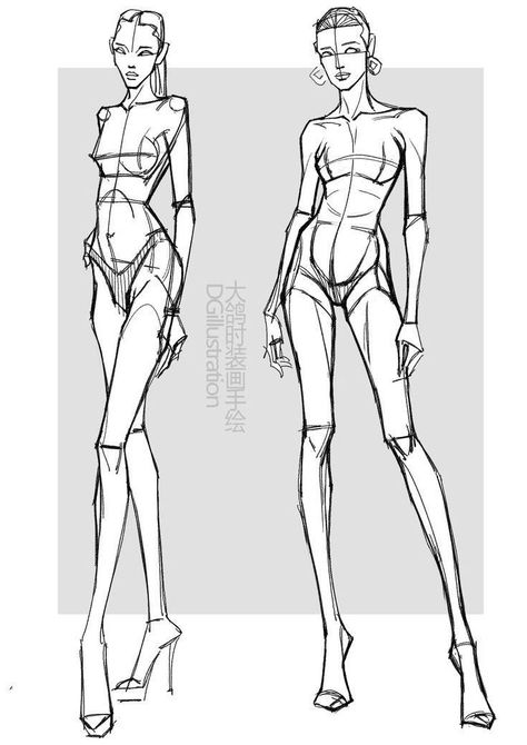 Fashion Design Sketch Templates, Body Anatomy Drawing Fashion, Fashion Drawing Silhouette, Fashion Design Sketches Model, Pose Reference Fashion Figure Drawing, Model Body Draw Reference, Model Pose Sketch Fashion Design, Woman Reference Pose Figure Drawing, Model Art Drawing Fashion Sketches