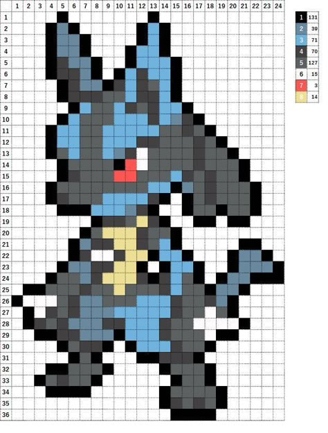 Even more schemes for beads here  👉click on the link👈. Crochet Lucario, Pixel Pokemon Art, Pokemon Pixle Art, Pokemon Perler Bead Patterns, Pattern Pixel Art, Pokemon Lucario, Pixel Pokemon, Pokemon Pixel Art, Pokemon Cross Stitch