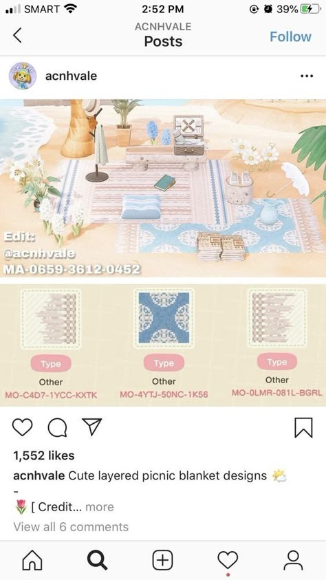 Beach Rug Animal Crossing, Blanket Tassles Acnh Code, Acnh Towel Designs, Animal Crossing Blue Island, Acnh Coastal Town Codes, Achn Design Codes, Coastal Animal Crossing, Acnh Coastal Codes, Sol Animal Crossing New Horizon