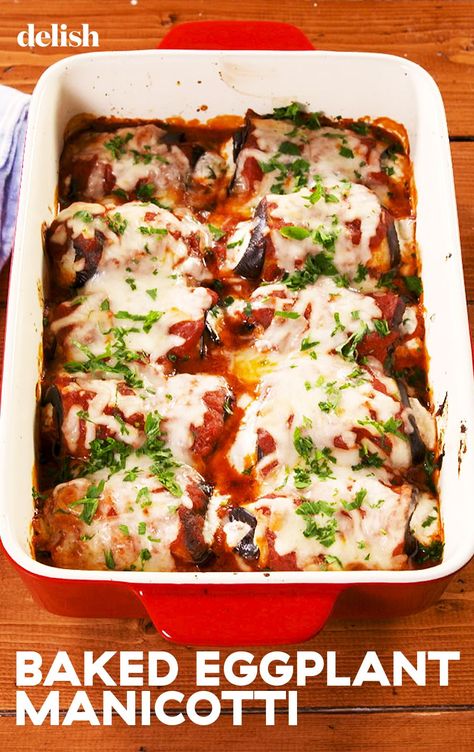 Low Carb Manicotti, Eggplant Manicotti, Manicotti Recipe, Meal Planning Recipes, Egg Plant, Keto Diet Benefits, Baked Eggplant, Meatless Dinner, Baked Pasta