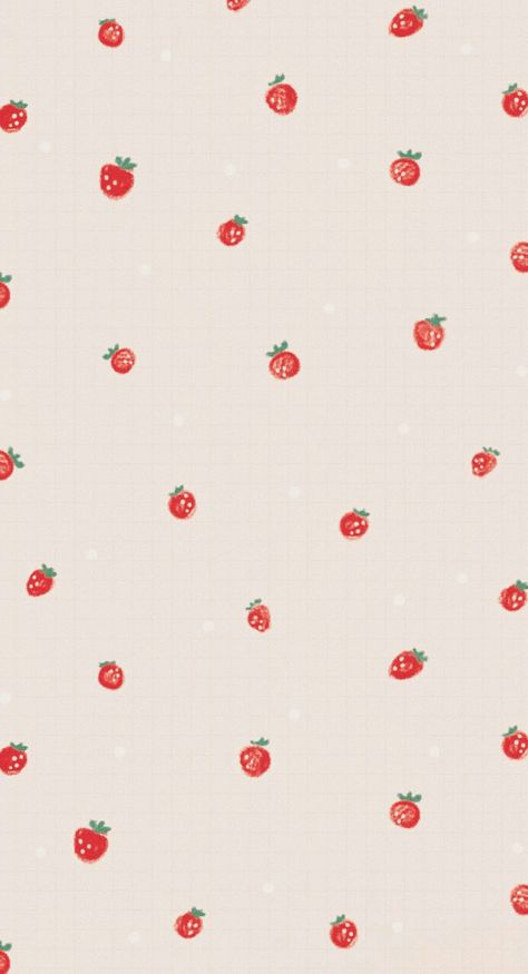 Strawberry Field Wallpaper, White Strawberry Wallpaper, Strawberry Background, Strawberry Wallpaper, $b Wallpaper, Wallpaper Wa, Cute Emoji Wallpaper, Phone Wallpaper Patterns, Wallpaper Patterns