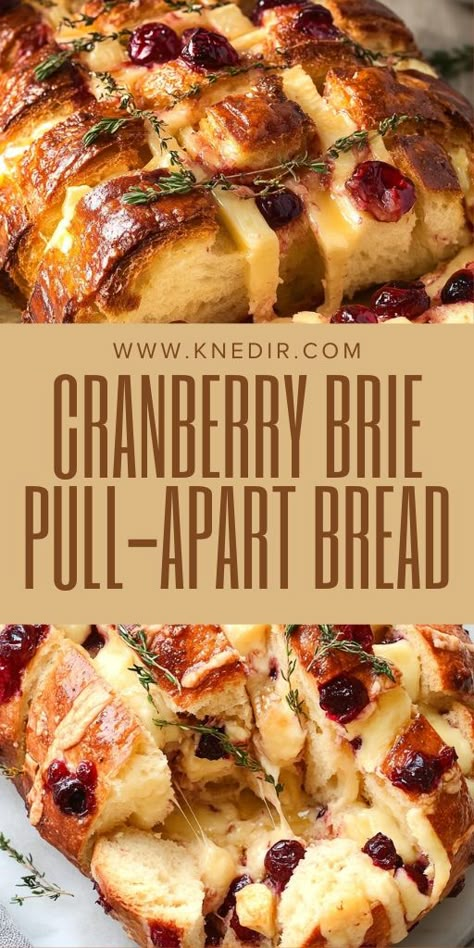 Indulge in the ultimate holiday appetizer with this irresistible Cranberry Brie Pull-Apart Bread! 🧀✨ A perfect combination of gooey brie, tangy cranberry sauce, and warm, pull-apart bread that's sure to impress any crowd. Whether it’s for Thanksgiving, Christmas, or any festive gathering, this recipe makes hosting a breeze. Tap to save this holiday favorite! 📌 #HolidayAppetizer #CranberryBrie #PartyFood #PullApartBread #ThanksgivingRecipes #ChristmasRecipes #EasyAppetizers Pull Apart Bread Thanksgiving, Easy Thanksgiving Bread Recipes, Christmas Party Meals For A Crowd, Thanksgiving Pull Apart Bread, Brie Bread Pull Apart, Cranberry Brie Sourdough Pull-apart Bread Recipe, Brie Cranberry Pull Apart Bread, Holiday Appetizer Recipes Christmas, Sourdough Brie Pull Apart Bread