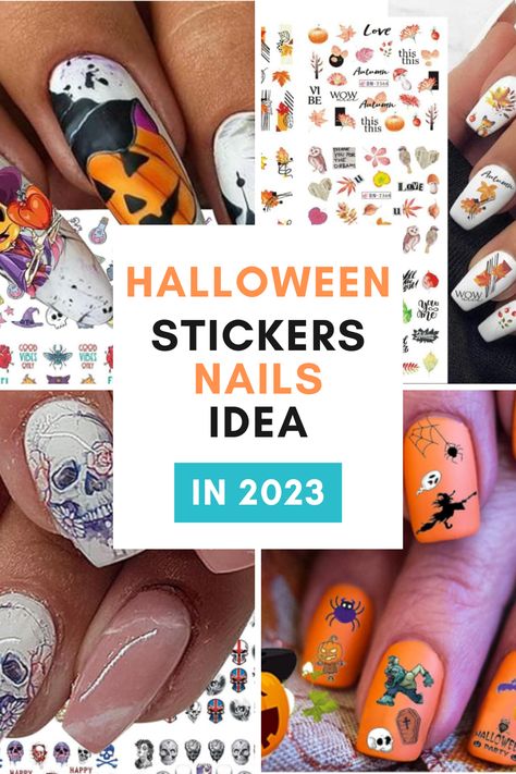 Level up your Halloween nail with the Hottest Sticker Ideas of 2023! Dive into a world of spooky-chic designs that'll give your nails the ultimate eerie edge. Get ready to own the night and turn heads at every haunted gathering. Embrace the most sought-after Halloween nail looks of the year and let your fingertips steal the spotlight. Elevate your nail art with the Best Halloween Stickers Ideas of 2023! *Contains affiliate link Nail Sticker Ideas, Nails Idea 2023, Sticker Nails, Nails Collection, Stickers Ideas, Halloween Sticker, Nail Looks, Steal The Spotlight, Halloween Nail