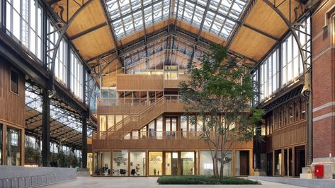 Wooden Pavilion, Small Hall, Geothermal Energy, Mixed Use Development, Adaptive Reuse, Glass Facades, Public Garden, Building Structure, Contemporary Landscape