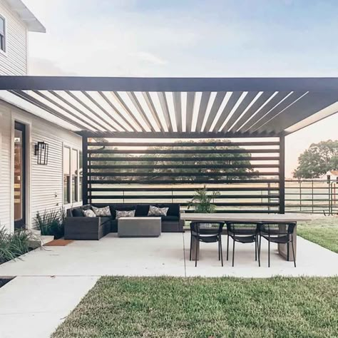 10 Cool Pergola Ideas | The Family Handyman Pergola Modern, Terrace Gardens, Louvered Pergola, Building A Pergola, Modern Pergola, Pergola Attached To House, Wood Pergola, Diy Swimming Pool, Aluminum Pergola