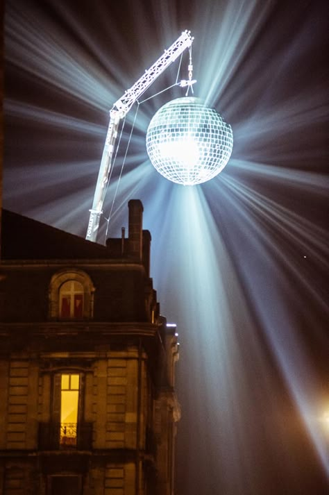 Michel de Broin - Michel de Broin Crane Light, Giant Mirror, Construction Crane, Led Matrix, Mirror Ball, Summer Tour, Installation Design, One Thousand, Art Party