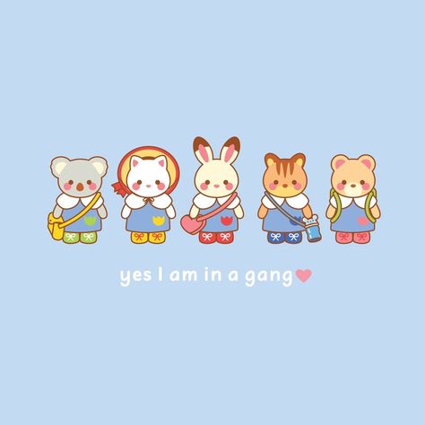 "on gang" the gang in question: #calicocritters #calicocritter #sylvanian #sylvanianfamily #calicocorners | Instagram Calico Critters Drawing, Sylvanian Families Drawing, Calico Critters Wallpaper, Sylvanian Families Wallpaper, Calico Corners, Critters 3, Calico Critters Families, Sylvanian Family, Family Drawing