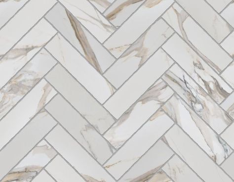 Calacatta Gold Herringbone — Architextures Kitchen Ceilings, Event Aesthetic, Calcutta Gold, Bathroom Reno Ideas, Tile Texture, Downstairs Loo, Calacatta Gold, Calacatta Marble, Herringbone Tile