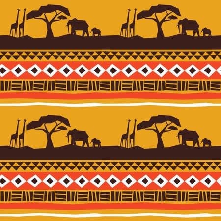 Landscape With Animals, African Safari Decor, Giraffe Facts, Black Nativity, Africa Landscape, African Print Designs, Edge Ideas, African Art Projects, Scarf Inspiration