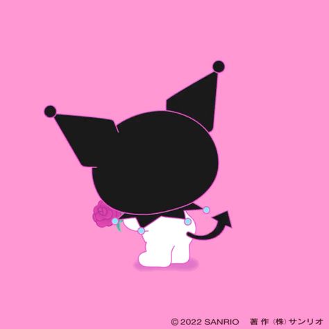 Kuromi Gif Png, Kuromi Gif, Happy Valentines Day Gif, Kuromi And Melody, Sanrio Love, Samsung Flip, Kuromi And My Melody, Onegai My Melody, Hello Kitty Videos