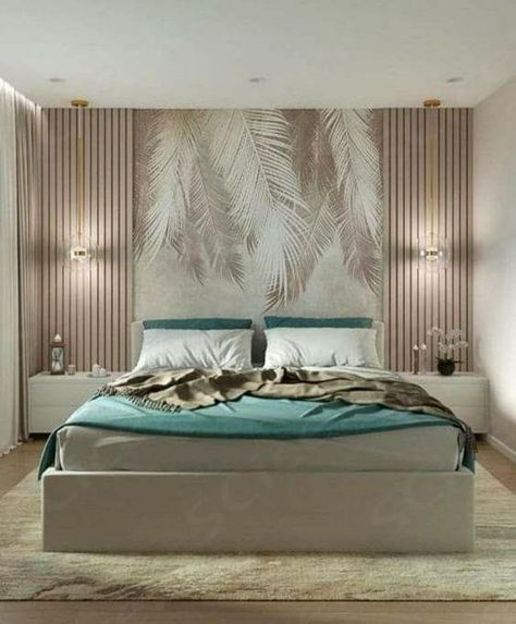 Parents Bedroom Ideas Master Suite, Cool Bedroom Colors Ideas, Basement Suite, Feature Wall Bedroom, Stylish Bedroom Design, Luxury Room Bedroom, Bedroom Interior Design Luxury, Model Room, Modern Luxury Bedroom