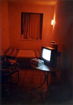 Jean-Christian Bourcart Liminal Apartment, Red Hotel Room, Indrid Cold, Bd Design, Cafe Lighting, Bg Design, Television Set, Hotel Home, Old Shirts