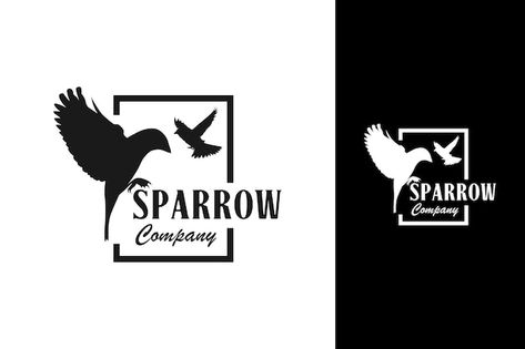 Sparrow Logo, Logo New, Badge Design, Premium Vector, Graphic Resources, Coffee Shop, Logo Design, Design Inspiration, Home Decor Decals