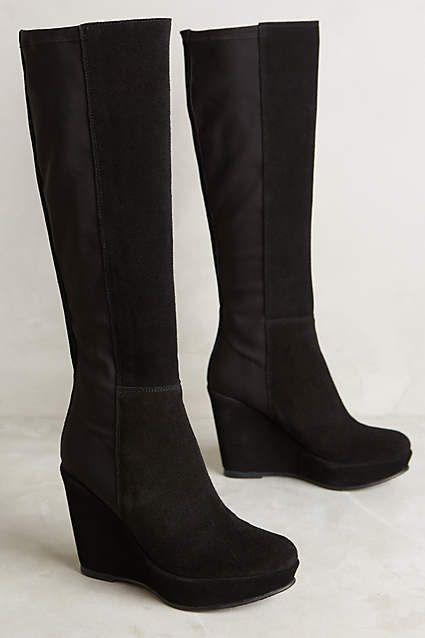 KMB Ninon Wedge Boots - #anthroregistry Dr Shoes, Natasha Romanoff, Shoe Closet, Crazy Shoes, Pretty Shoes, Wedge Boots, Shoes And Boots, Womens Shoes Wedges, High Heel Boots