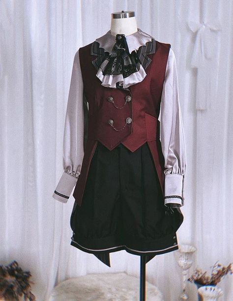 ouji fashion ^^ Prince Outfit Reference, Red Ouji Fashion, Prince Style Outfits, Prince Fashion Aesthetic, Ouji Fashion Aesthetic, Prince Outfit Ideas, Ouji Fashion Outfits, Prince Clothes Royal, Prince Outfits Royal