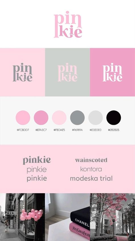 #aesthetic #identidadevisual #branding  #brandingdesign Pink Pallete Combination, Colour Palette Business, Bakery Color Schemes, Pink Palette Colour Schemes, Brand Color Palette Pink, Pink Pallet Color, Pink Branding Board, Canva Palettes Color, Color Palette For Logo