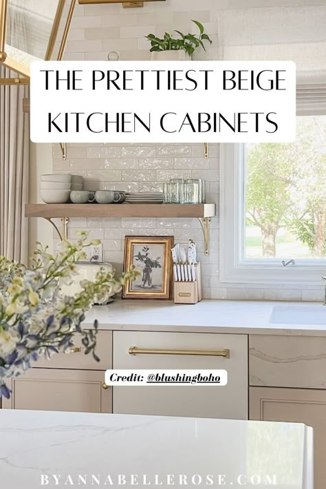 If you’re looking for beige kitchen cabinet color ideas, then you’ve come to the right place. This post is all about the most gorgeous beige paint colors for your kitchen that you’ll love.