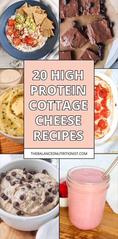 Explore 20 cottage cheese recipes that are healthy, delicious, and simple! These high protein cottage recipes are both savory and sweet for breakfast, lunch, or dinner. Boost your protein intake with these cottage cheese inspired dishes! Healthy Cottage Cheese Recipes, Cottage Recipes, Breakfast Meals, Protein Intake, Cottage Cheese Recipes, Registered Dietitian, Healthy Delicious, Cottage Cheese, Breakfast Lunch