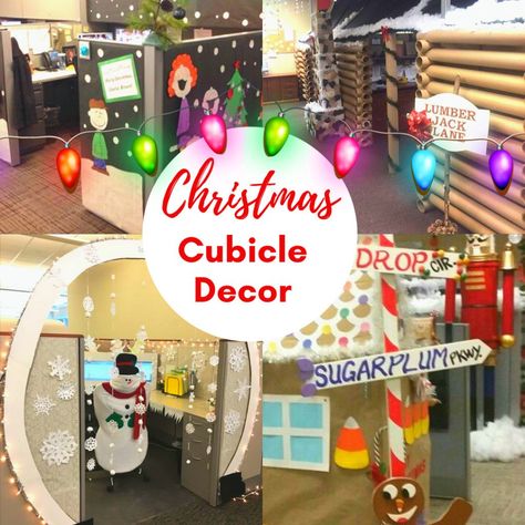 Whether you are looking to decorate your home or work office for the holidays, take a look at these Easy Cubicle Christmas Decorations for inspiration. Christmas Cubicle Decor, Office Christmas Decorations Contest, Diy Cubicle, Christmas Desk Decorations, Christmas Cubicle, Christmas Cubicle Decorations, Christmas Classroom Door, Cubicle Decor, Diy Office