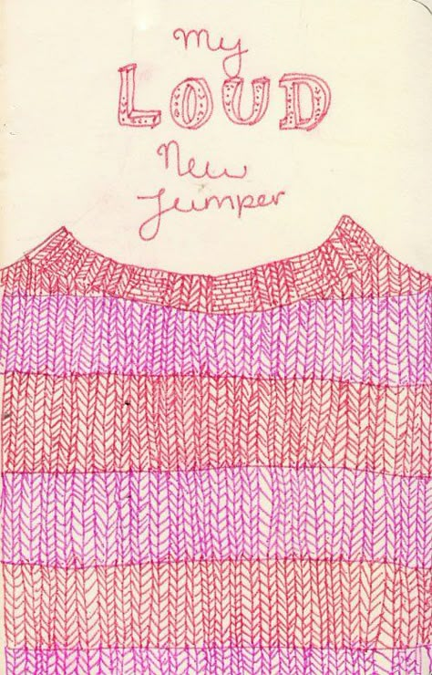 Sweater Texture Drawing, Sweater Drawing, Illustrated Clothing, Emma Block, Knitting Drawing, Crochet Sweater Design, Daily Doodle, Art Zine, Art Journal Techniques