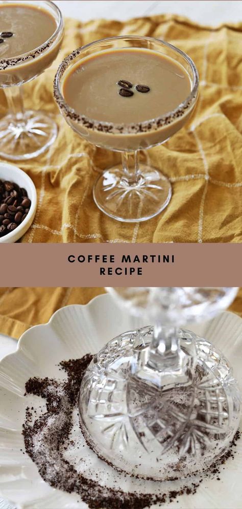 Coffee Martini - A Beautiful Mess Coffee Martini Recipe, Trendy Cocktails, Coffee Martini, Birthday Bucket List, Christmas Drinks Alcohol Recipes, Lychee Martini, Christmas Drinks Alcohol, Martini Ingredients, Martinis Drinks