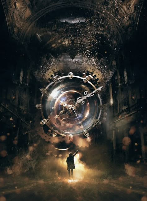 ArtStation - Keeper of Time, Glenn Porter Wattpad Background, Steampunk Tendencies, Medieval Aesthetic, Clock Wallpaper, Time Keeper, Clock Art, Time Art, Time Photo, Dark Background