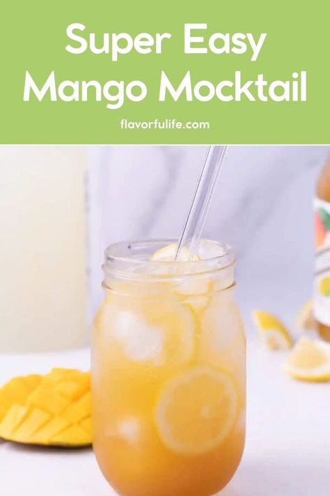 This mango mocktail recipe is a delicious non-alcoholic drink that's perfect for any occasion. Made with mango and sparkling water, it's one of the best easy mocktail ideas. Try this sparkling water mocktail recipe for a refreshing and easy mango mocktail. It’s the best mango mocktail for a bright, fruity flavor! Sparkling Water Mocktail, Water Mocktails, Sparkling Water Cocktails, Mango Mocktail, Sparkling Water Cocktail, Sparkling Water Recipes, Mocktail Ideas, Water Cocktails, Drink Recipes Nonalcoholic