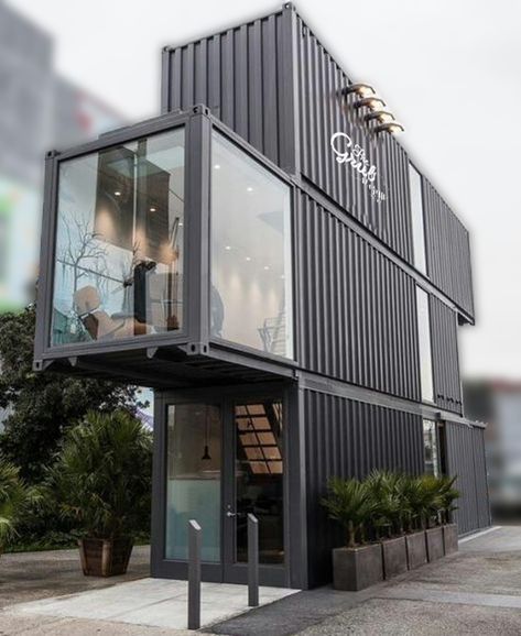 Shipping Container Store, Shipping Container Buildings, Shipping Container Design, Shipping Container Architecture, Container Living, Container Office, Container Buildings, Building A Container Home, Container Architecture