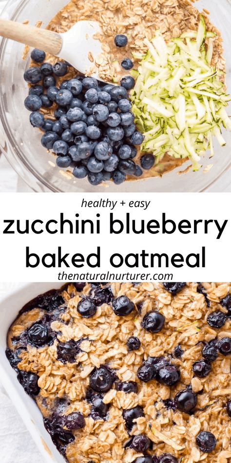 Blueberry Baked Oatmeal, Baked Oatmeal Healthy, Muffins Breakfast, Smoothies Healthy, Healthy Baked, Lost 100 Pounds, Oatmeal Recipe, Breakfast Idea, Weekend Breakfast