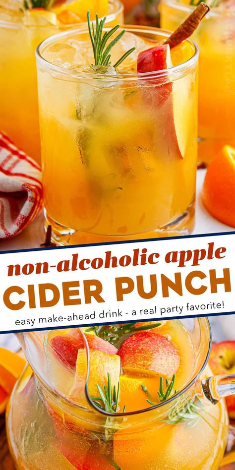 Iced Apple Cider Punch, Thanksgiving Drinks For A Crowd Nonalcoholic, Apple Cider Punch Recipes, Fall Punch Recipes, Cream Potatoes, Cider Punch, Apple Cider Bar, Apple Cider Punch, Thanksgiving Punch