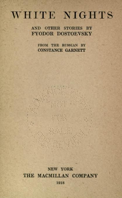 White Nights Book Aesthetic, White Nights Book, White Nights Dostoevsky, Fyodor Dostoyevsky Books, Dostoyevsky Books, Books Of 2023, Notes From Underground, White Nights, Open Library