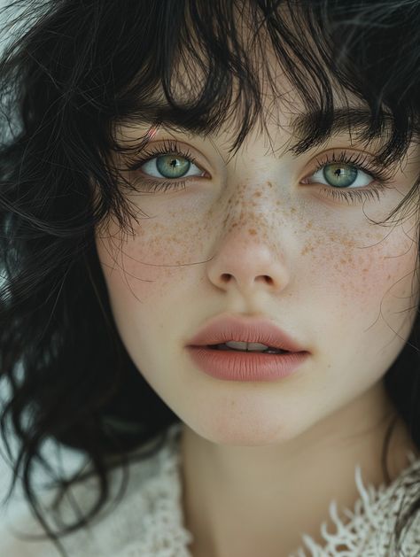 Women With Freckles, Close Up Faces, Freckles Girl, 얼굴 그리기, Face Photography, Model Face, American Beauty, Portrait Inspiration, Character Inspo