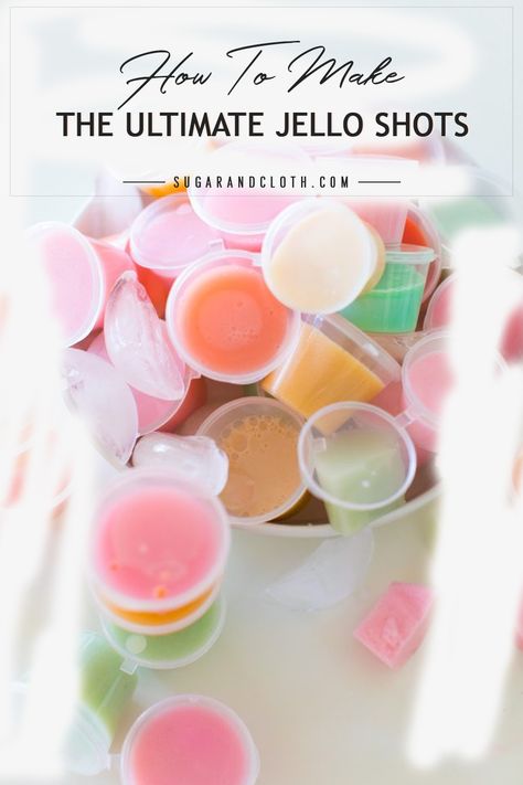 Wondering how to make the ultimate jello shots? Look no further than this recipe! Not only can you make simple and delicious jello shots, but you can also make them in custom colors with this easy how-to. Click to get started. Bride Jello Shots, Unflavored Gelatin Jello Shots, Vanilla Vodka Jello Shots, Strong Jello Shots Recipe, Jell-o Shots, Sugar Free Jello Shots, Birthday Jello Shots, Vodka Jelly Shots, Wine Jello Shots