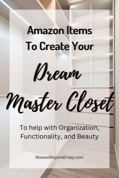 Recently I had the opportunity to create from scratch my dream master closet. I was still working with a tight budget, so it isn’t out of reach or unrealistic. Here are my favorite (inexpensive!) items I found on Amazon to help with organization and functionality. #closet #homeimprovement #DIY #blessedbeyondcrazy Seperate Closet Ideas, Diy Walk In Closet Renter Friendly, Master Closet Design On A Budget, Master Closet Accessories, Diy Master Closet Organization, Closet Organization On A Budget Diy, Large Reach In Closet Ideas, Master Closet Design Diy, Organized Master Closet