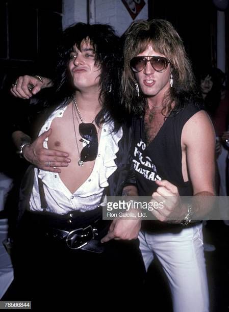 Nikki Sixx of Motley Crue and Jay Jay French of Twisted Sister Hair Metal Bands, Concert Party, Vince Neil, Motley Crüe, Jay Jay, Twisted Sister, Nikki Sixx, Glam Metal, Axl Rose