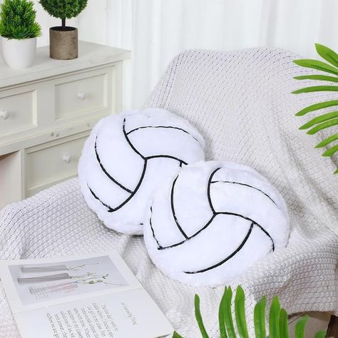 Volleyball Pillows 🥹 Volleyball Themed Bedroom, Dig Pink Volleyball Decorations, Volleyball Pillow, Volleyball Led Light, Volleyball Decorations, Volleyball Room, Personalized Volleyball Blankets, Volleyball Accessories, Volleyball Bag