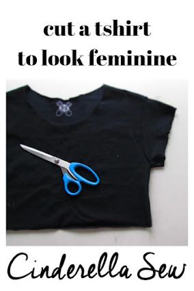 Cut T Shirt Neckline, Cut A Tshirt, Cut Tshirt Diy, Cut Shirt Designs, Diy Cut Shirts, Shirt Makeover, Cut Tee Shirts, T Shirt Hacks, Be Feminine