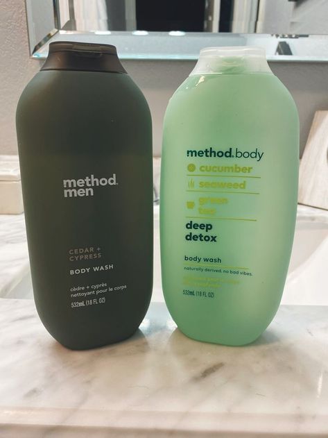 Self Care Products Hygiene Men, Method Man Body Wash, Hygiene Care For Men, Mens Body Care Products, Best Body Wash For Men, Men Self Care Products, Men Routine Aesthetic, Men’s Hygiene Products, Men’s Hygiene Aesthetic