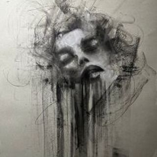 Charcoal Mixed Media Art, Dream Like Drawings, Art With Emotion, Drawings With Emotion, Someone Screaming Drawing, Human Being Art, Escape Drawing, Art Of Emotions, Draw Feelings