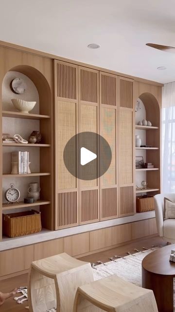 Hiding Tv In Living Room, Furniture To Hide Tv, Hide My Tv, How To Hide Tv, Tv Counter, Hidden Tv Cabinet, Hide Tv, Hidden Cabinet, Modern Appartement