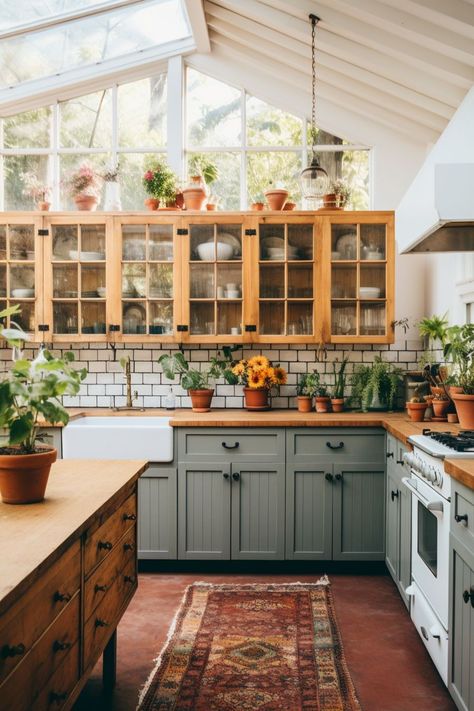 Infuse your kitchen with a touch of magic by incorporating witchy apothecary elements into the design, such as vintage apothecary jars, dried herbs, and mystical decor. Create a spellbinding ambiance with dark, moody colors, rustic wooden shelves, and whimsical potion labels for a bewitching culinary space. Embrace the mystical and mysterious with a witchy apothecary kitchen design that adds a touch of enchantment to your home. Witchy Apothecary, Cottage Core Kitchen, Usa Design, Furniture Architecture, Decor Shabby Chic, Decoration Furniture, Kitchen Redo, Cottage Kitchen, Kitchen Inspo