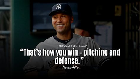 Derek Jeter is a professional baseball player. His hard work during his practice and games has made him one of the top baseball players ever. He learnt to believe in himself and was confident in his hard work.Here are some Derek Jeter quotes that will inspire you to work hard. Inspiring Derek Jeter Quotes “There […]
Read more on THE SUCCESS ELITE. Kevin Durant Quotes, Derek Jeter Quotes, Kids Come First, Billionaire Quotes, Successful Person, One Championship, Positivity Quotes, The Big Hit, Yankee Stadium