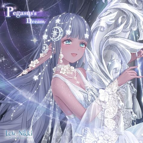 Pegasus's Dream | Love Nikki-Dress UP Queen! Wiki | Fandom Love Nikki Outfits, Love Nikki Suits, Love Nikki Dress Up Queen, Love Nikki Dress, Nikki Dress, Nikki Love, Love Nikki, Shining Nikki, Haikyuu Characters