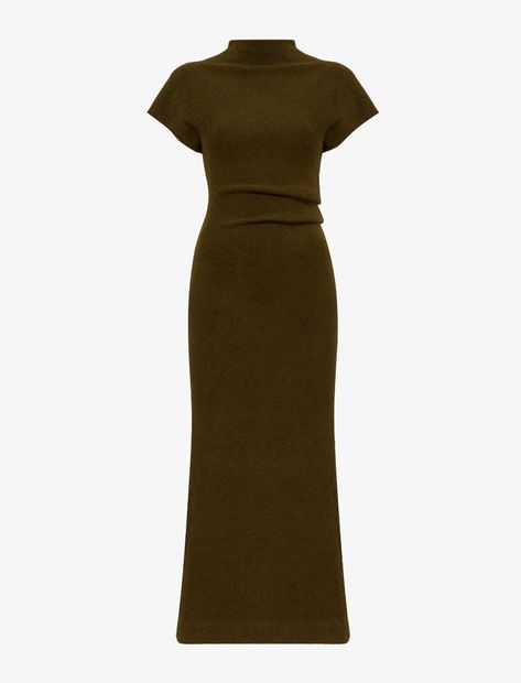 Proenza Schouler Dress, Proenza Schouler Shoes, Neutral Dresses, Twisted Dress, Dress Out, Wool Knit, Bags And Shoes, Fall Shopping, Women's Wardrobe