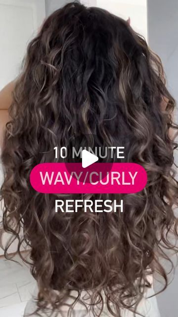 Revive Curls Next Day, Curl Refresh Routine, Refresh Curls Next Day, Wavy Hair Refresh, The Doux Mousse, Refreshing Curls, Curl Refresher Spray, Curl Refresh, Refresh Curls