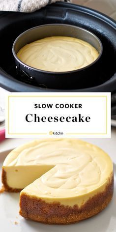 Martha Stewart's Slow Cooker Cheesecake Recipe Simple Cheesecake, Slow Cooker Christmas, Crockpot Desserts, Crock Pot Desserts, Slow Cooker Desserts, Crockpot Slow Cooker, Easy Slow Cooker Recipes, Recipes Beef, Crockpot Cooking