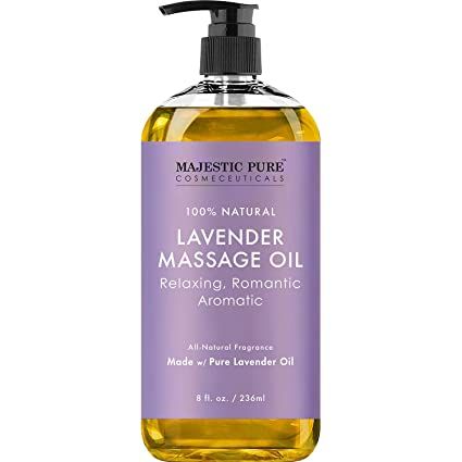 Amazon.com : MAJESTIC PURE Lavender Massage Oil For Men and Women - Great For Calming, Soothing and to Relax - Blend of Natural Oils For Therapeutic Massaging and Aromatherapy - 8 fl oz.   : Beauty Lavender Oil For Skin, Partner Gifts, Women Hygiene, How To Make Braids, Lavender Massage Oil, Products Hygiene, Natural Massage Oil, Oils For Men, Best Amazon Finds